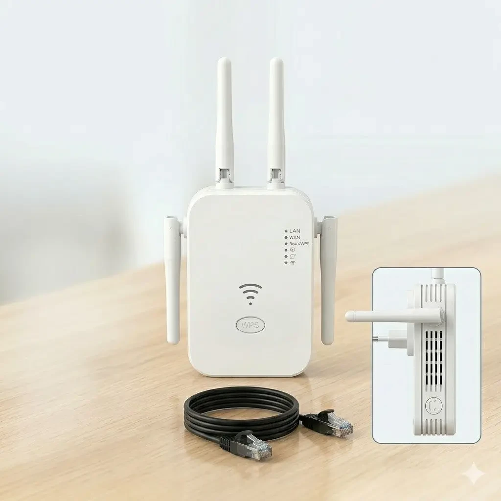 Amplificator semnal wi-fi 300 mbps, 4 antene (100 17162-6wf) 3