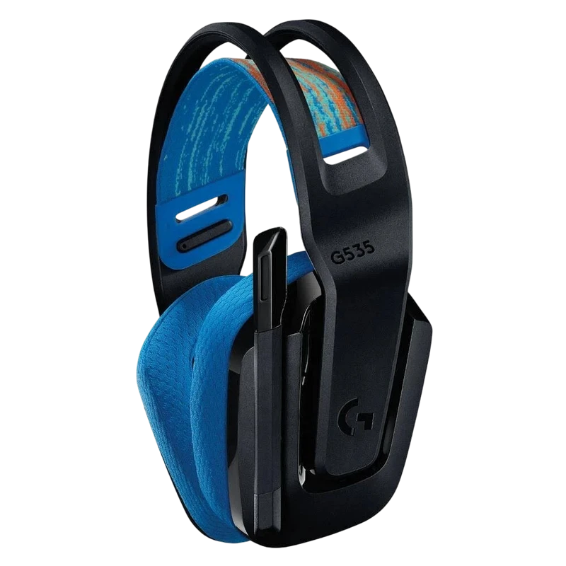 Căști gaming logitech g535, fără fir, negru | albastru 3