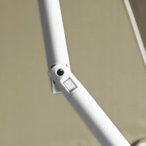 Umbrela de gradina/plaja jumi 240cm cu functie de pliere, bej om-281851 Thumbnail 3