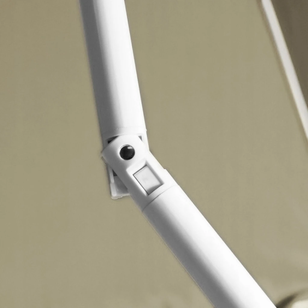 Umbrela de gradina/plaja jumi 240cm cu functie de pliere, bej om-281851 3