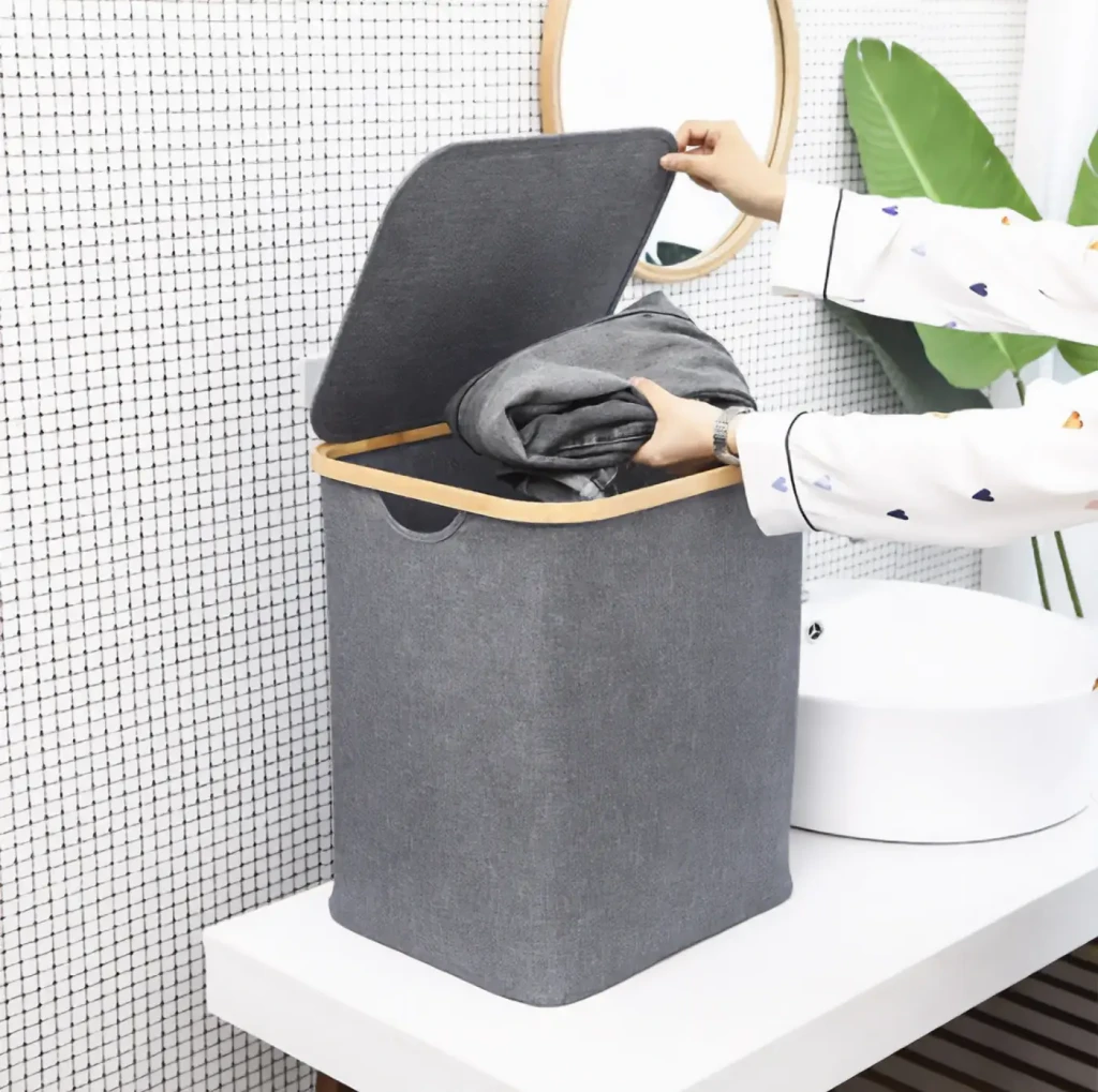 Корзина для белья jumi, объем 80 л, серый 2