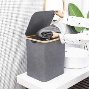 Корзина для белья jumi, объем 80 л, серый Thumbnail 2