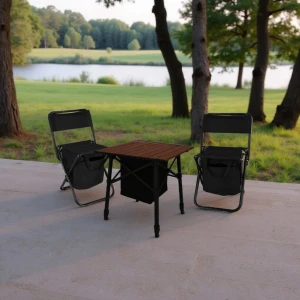 Masa de camping cu geanta frigorifica si inaltime reglabila Thumbnail 10