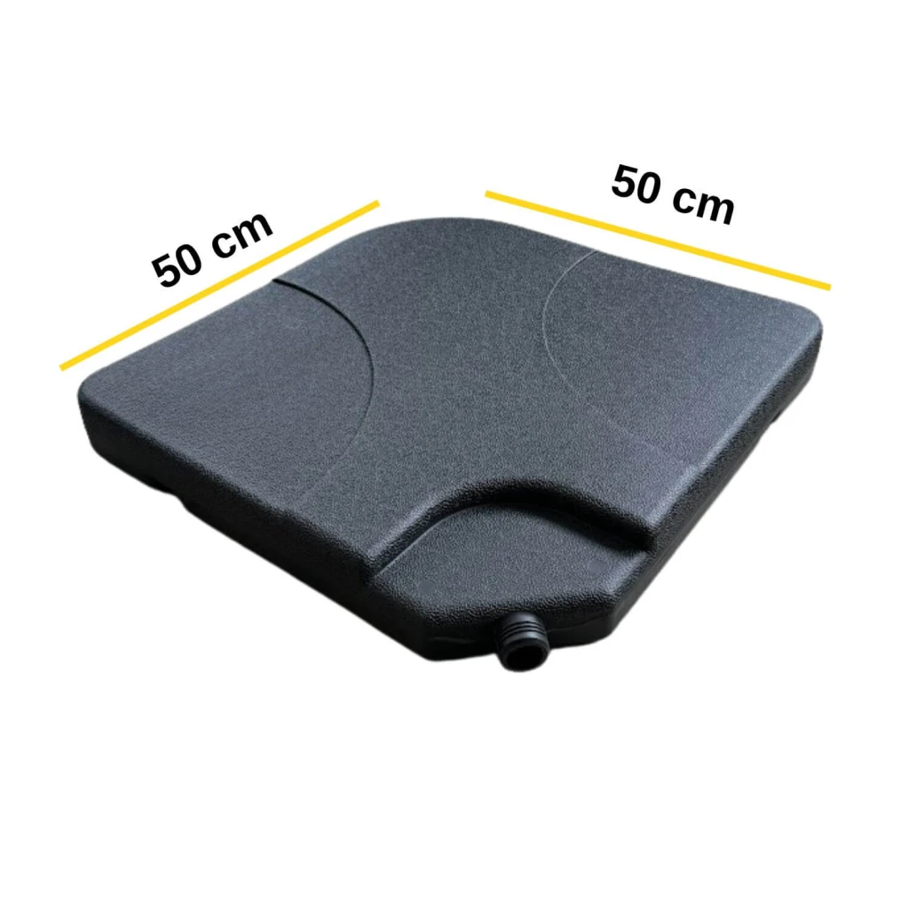 Set (2 bucăți) suport umbrelă, baza în cruce, apă sau nisip, negru 2