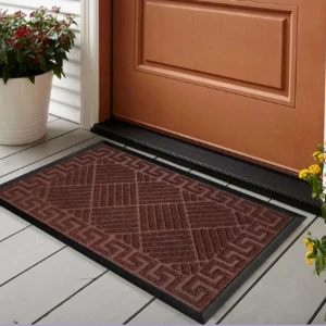 Covoras de intrare velour, 40x60cm, maro