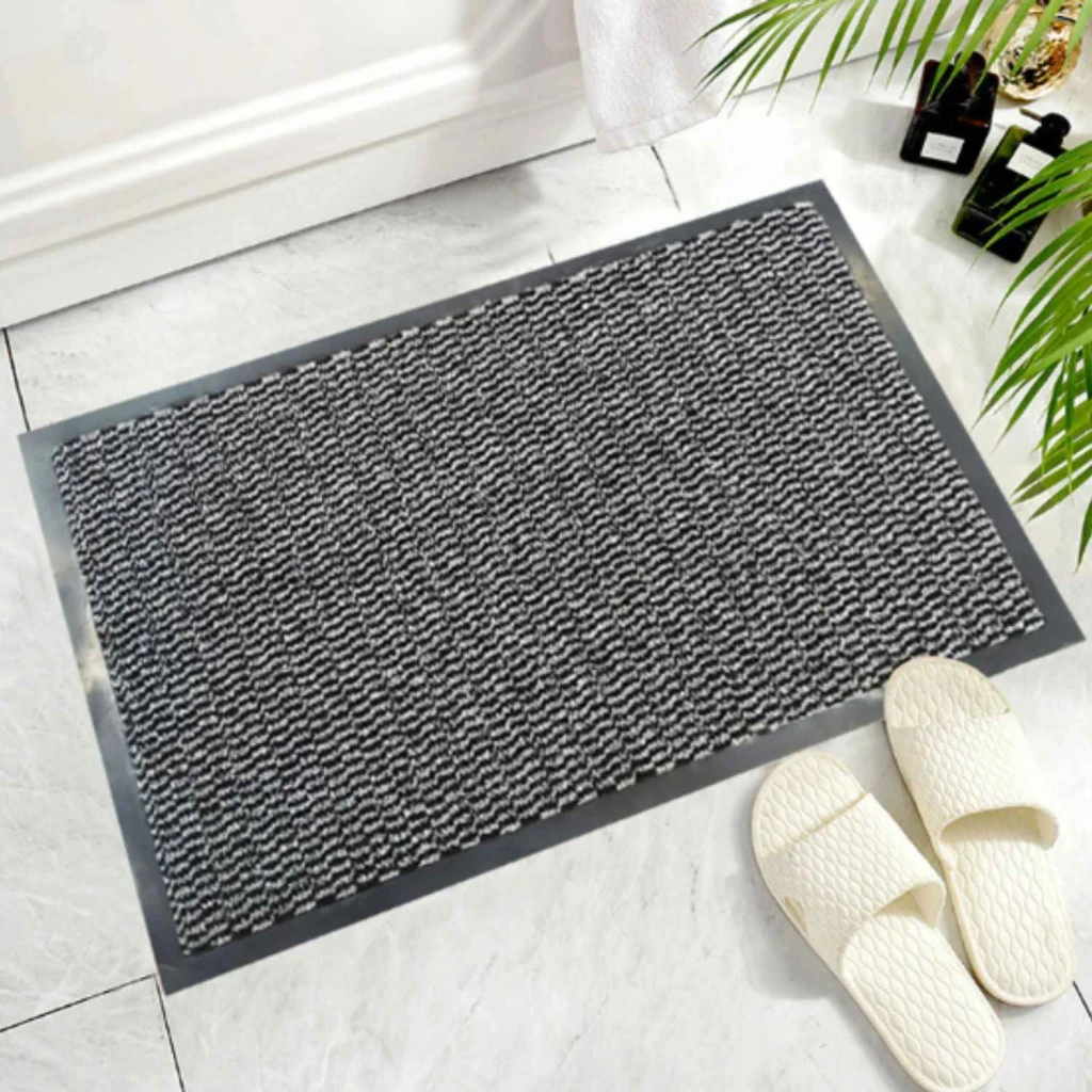 Covoras de intrare wave, 90x150cm, gri 2