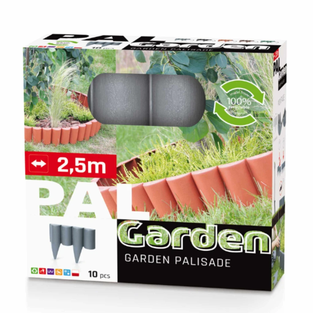 Gard decorativ plastic antracit 3