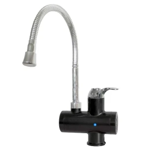 Мгновенный кран с индикатором, basic 2, с гибким шлангом, черный Thumbnail 3