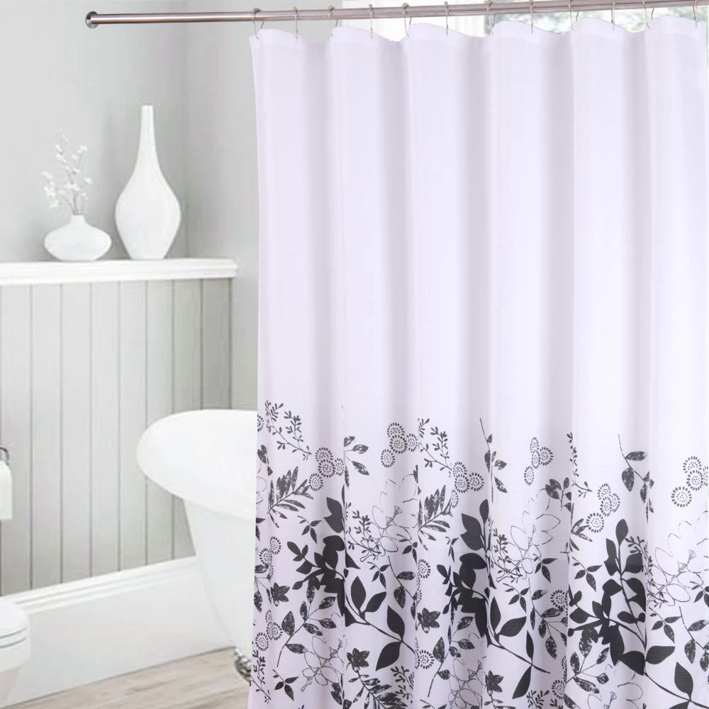 Шторка для ванной bella, 180x180, белый/серый/черный 2