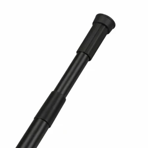 Bară telescopică din inox pentru perdea duă 140-260 cm, neagră Thumbnail 2