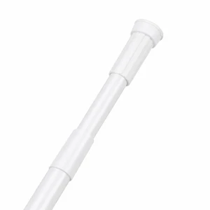 Bară telescopică din inox pentru perdea duă 140-260 cm, albă Thumbnail 2