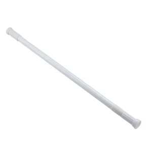 Bară telescopică din inox pentru perdea duă 140-260 cm, albă Thumbnail 3