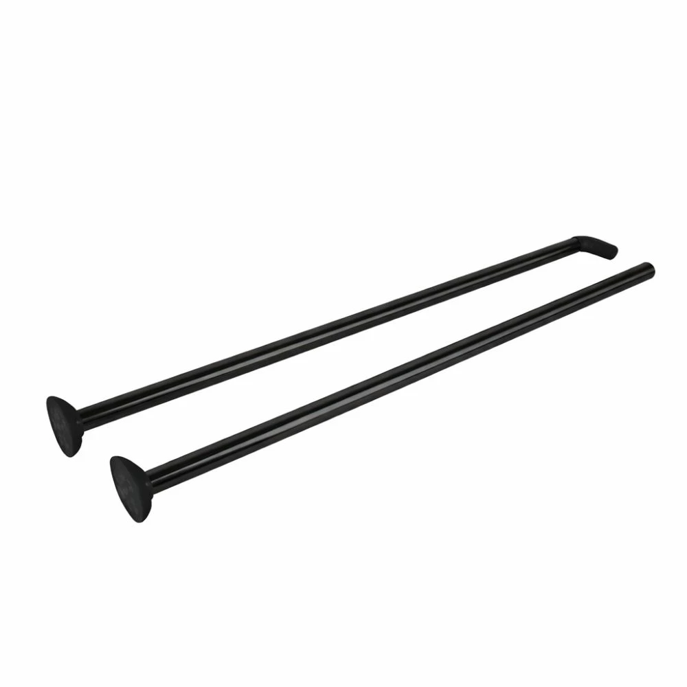 Bară de colț din inox pentru perdea duș 80x80 cm, neagră 2