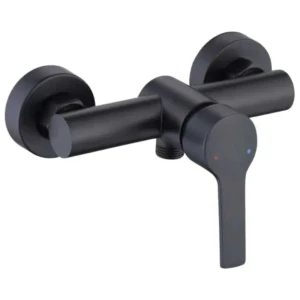 Baterie din inox pentru duș, aquafix - 801, neagră