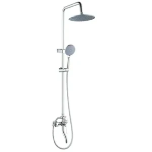 Coloană duș cu baterie, aquafix - 145, cromată