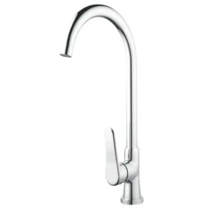 Baterie pentru bucatarie, aquafix - 4016, cromata alamă