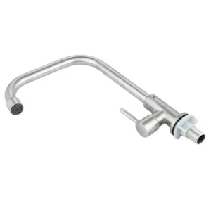 Baterie din inox, apă rece, aquafix - 808, satin inox