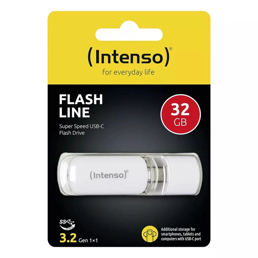 Intenso® usb drive 3.2 gen 1x1 (5 гбит/с, usb-c) flash line 32 гб, белый 2