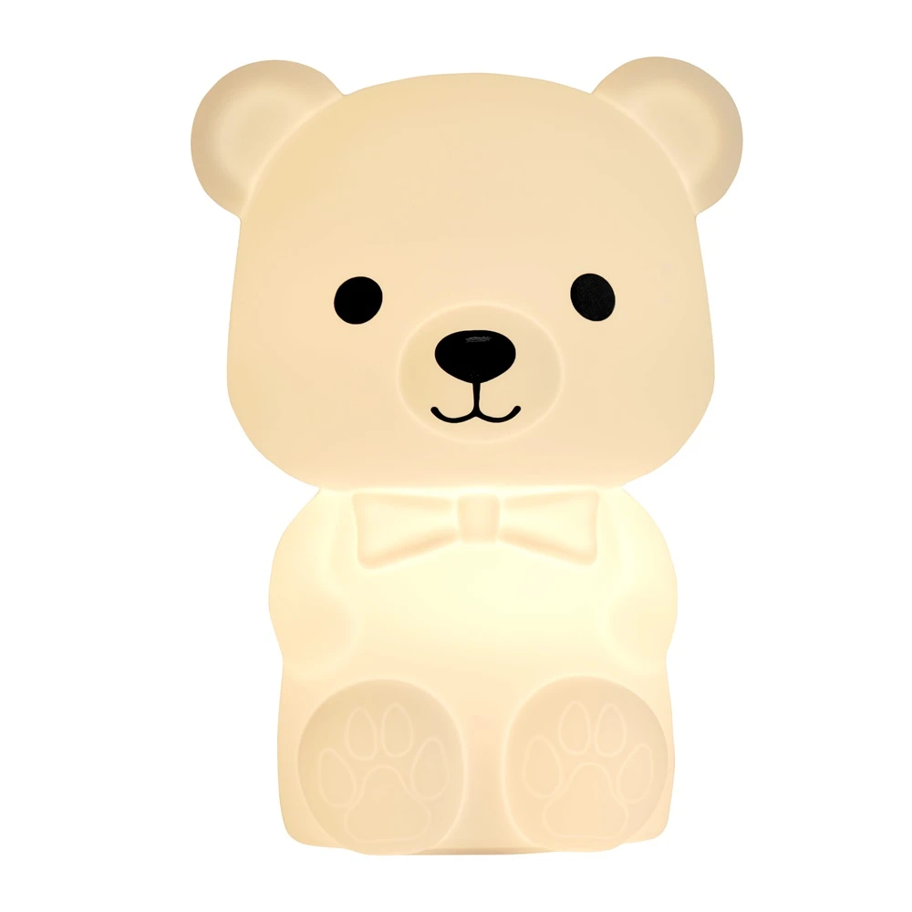 Силиконовый ночник cute series bear, белый 2