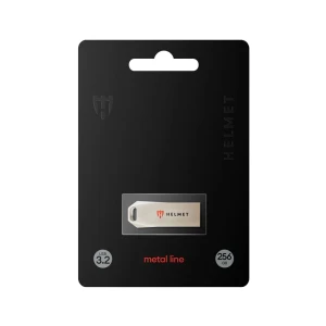 Helmet usb drive 3.2 metal line 256 gb, silver Thumbnail 2