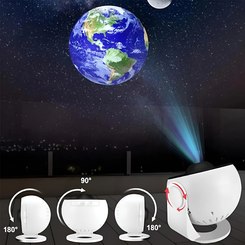 Galaxy projector, with 360° rotation, star projector 3