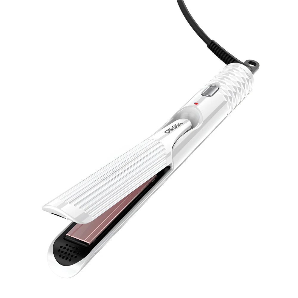 Hair straighteners for curly hair ksc-1544, white 2