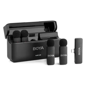 Boya wireless microphone four-channel with type-c plug, black Thumbnail 2