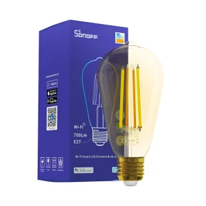 Sonoff smart led filament bulb (amber) wi-fi e27 7w 700lm (b02-f-st64) Thumbnail 3