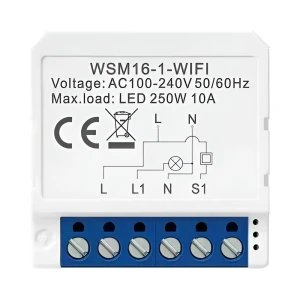Avatto smart light switch 1 gang 250w 10a wi-fi (neutral wire)