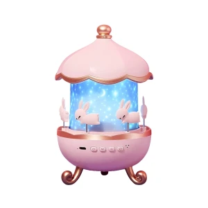 Проектор света glaceon, 6 фильмов, 5 сменных цветов, ночник-проектор с кроликами для детей