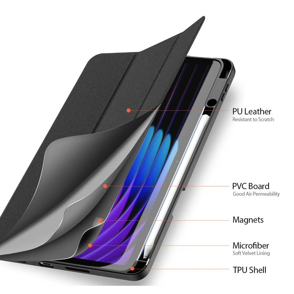 Чехол dux ducis для планшета xiaomi pad 8 / 8 pro / 7 / 7 pro domo, черный 2