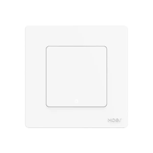 Умный кнопочный выключатель moes zigbee star ring 1 клавиша (нейтральный провод опционально), белый