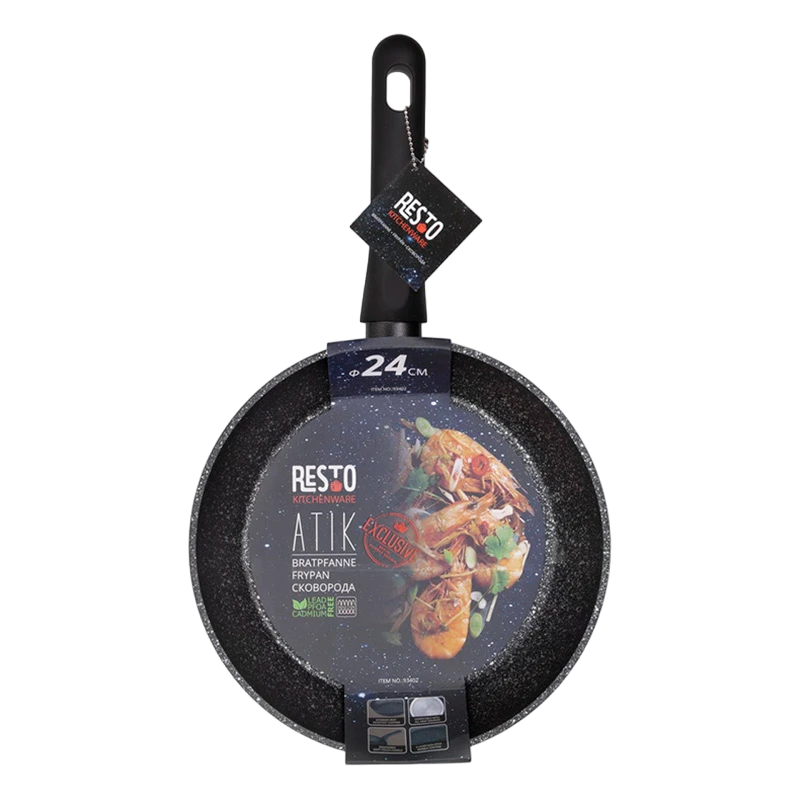 Tigaie resto 93402, 24cm, negru 7