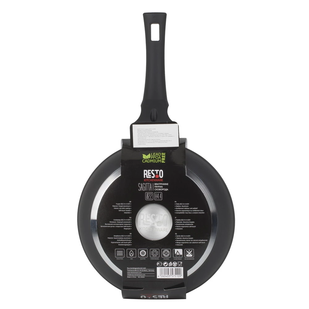 Tigaie resto 93325, 24cm, negru 10
