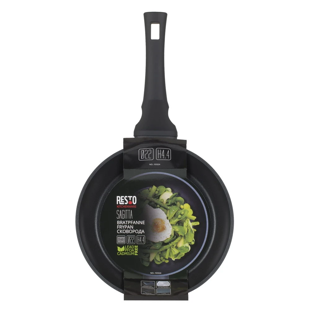 Tigaie resto 93325, 24cm, negru 6