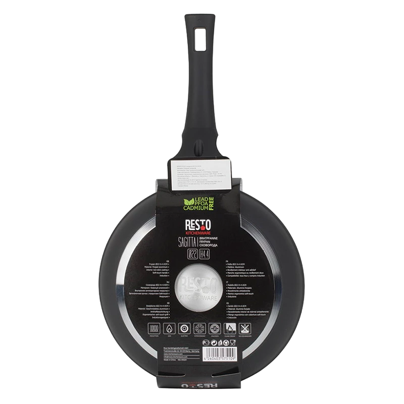 Tigaie resto 93325, 24cm, negru 13