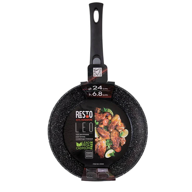 Tigaie adâncă resto 93040, 24cm, negru 6