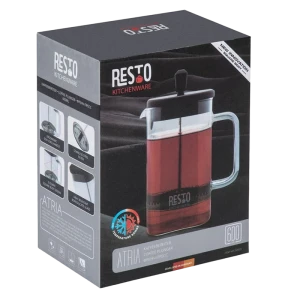 Cafetiera french press resto 90503, 0,6l, negru Thumbnail 3