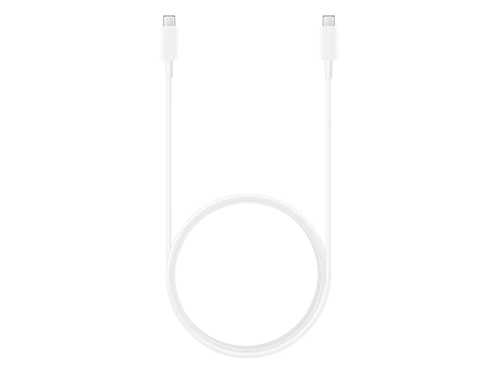 Кабель для зарядки и синхронизации samsung usb-c to usb-c cable 5a, usb type-c/usb type-c, 1,8м, белый 5