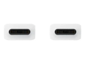 Кабель для зарядки и синхронизации samsung usb-c to usb-c cable 5a, usb type-c/usb type-c, 1,8м, белый Thumbnail 3