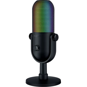 Microfon gaming razer seiren v3 chroma, cu fir, negru Thumbnail 2