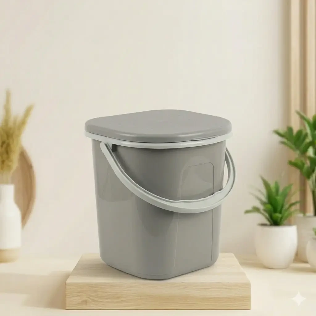 Bio căldare wc portabilă 22l – toaletă ecologică, mix culori (171096) 2