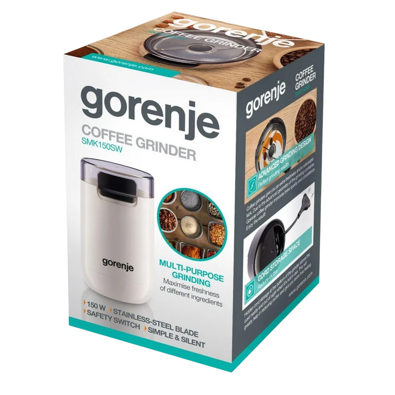 Râșniță de cafea gorenje smk150sw, alb 7