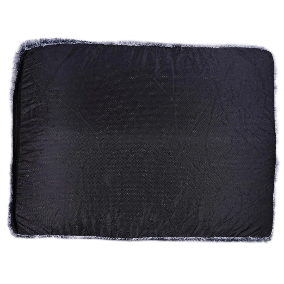 Culcus pentru caine, jumi, dreptunghiular, 100x60x8cm, antiderapant, lavabil, gri 5