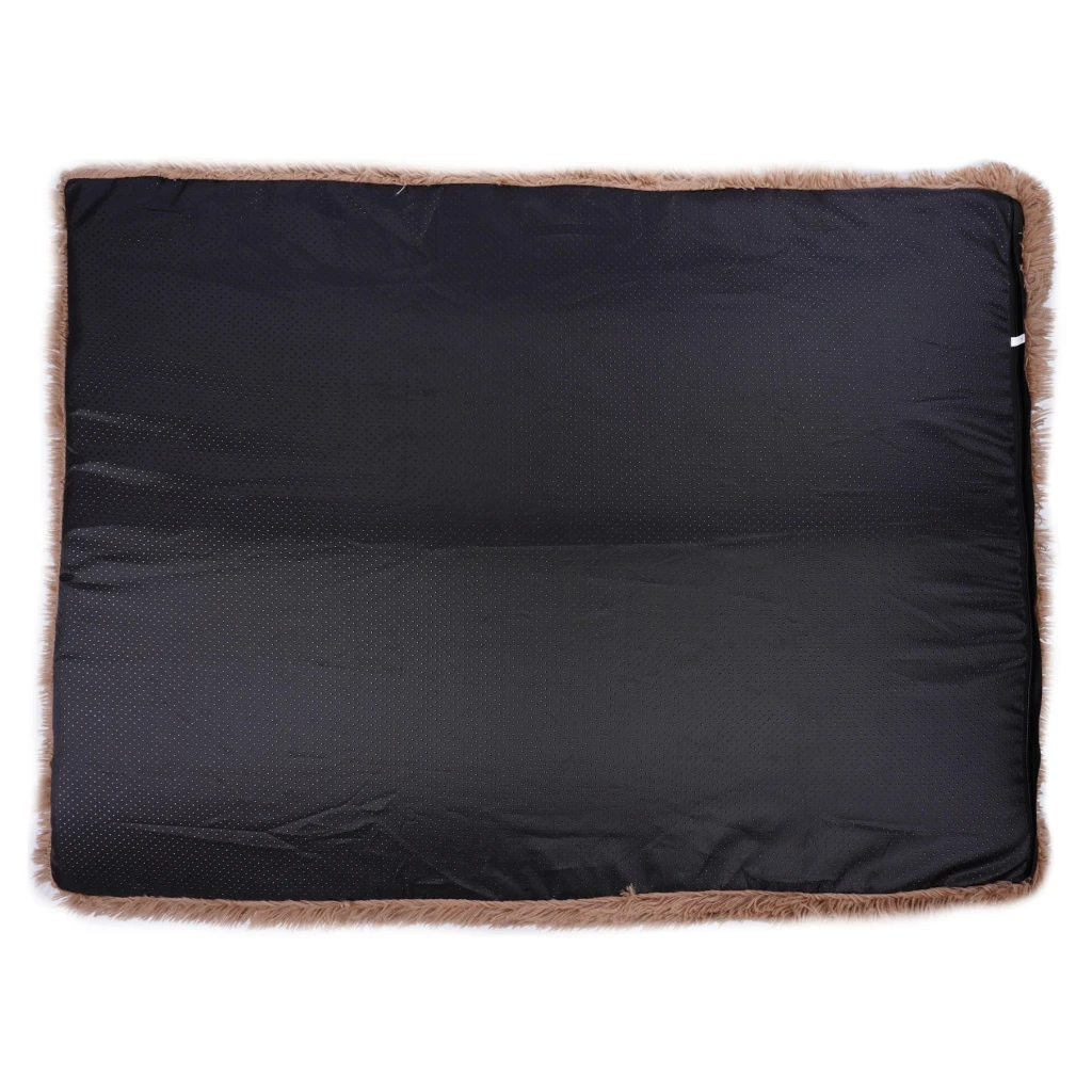 Лежак для собак jumi, прямоугольный, 100x60x8 см, противоскользящий, моющийся, бежевый 3