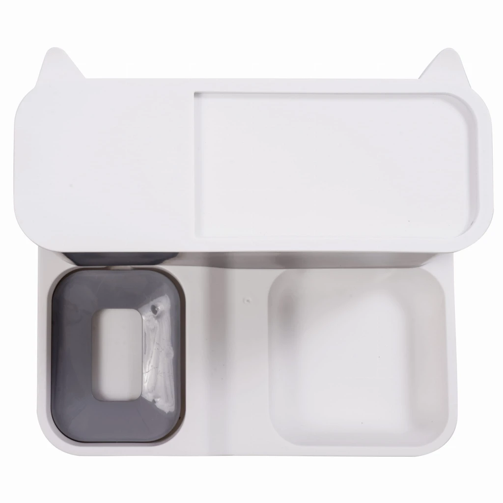 Hranitor 2 in 1 apa si dozator de hrana caine si pisica, jumi, 22x30x24 cm, gri 5