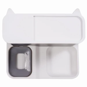 Hranitor 2 in 1 apa si dozator de hrana caine si pisica, jumi, 22x30x24 cm, gri Thumbnail 5