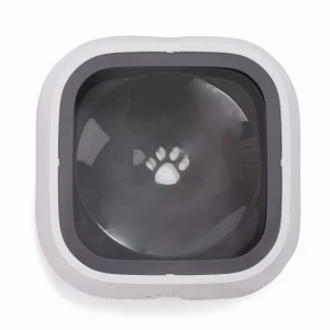 Bol pentru caine si pisica fara stropire, jumi, 2 litri, gri Thumbnail 3