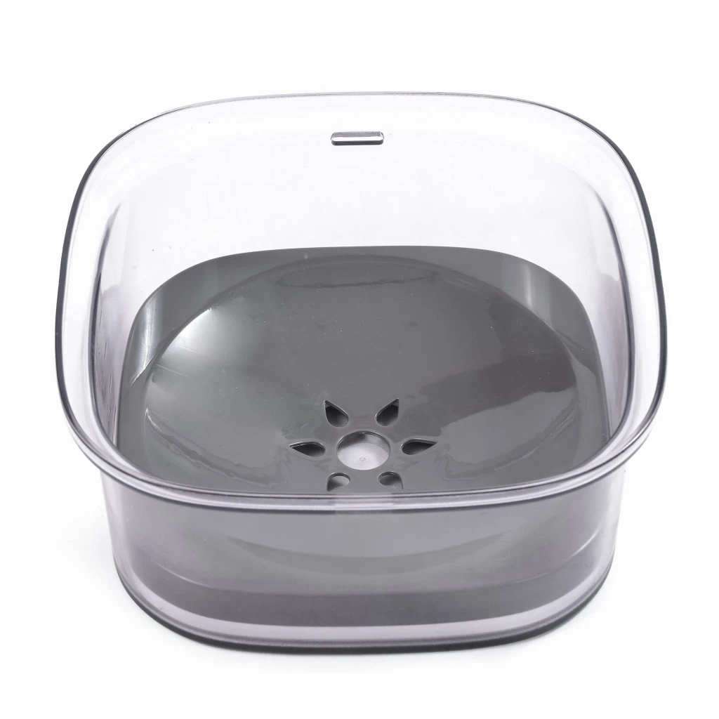 Bol pentru caine si pisica fara stropire, jumi, 2 litri, transparent 5