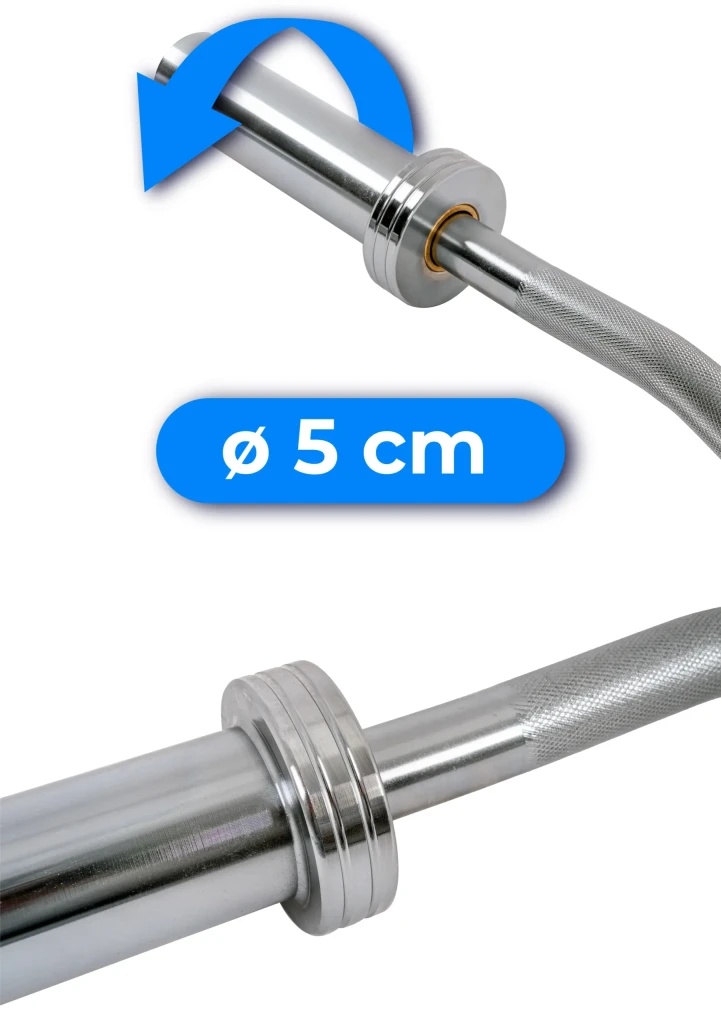 Bara olimpica curbată thunder hbg-o-120/50 4